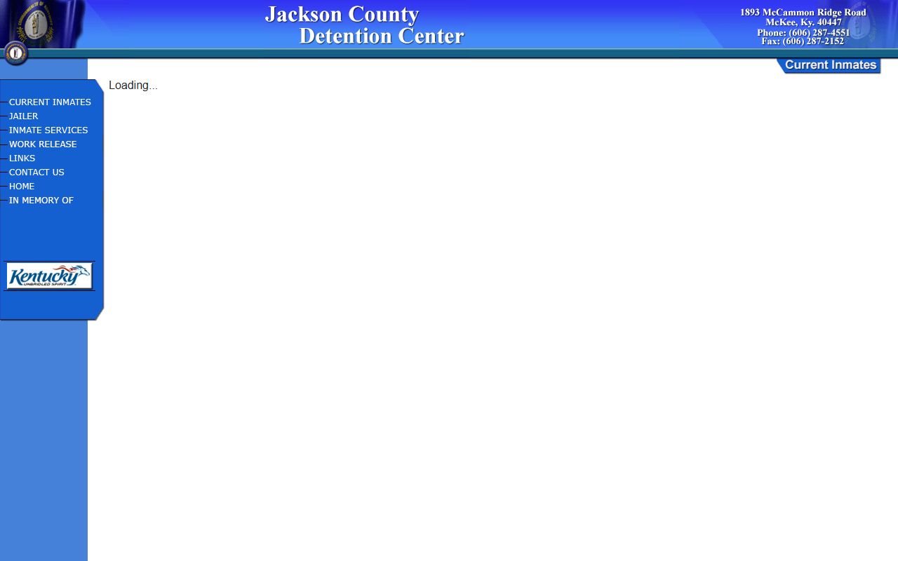 Jackson County jail roster current inmates frame